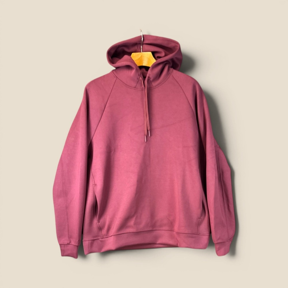 Lululemon Smooth Spacer Pullover Hoodie Men L Brier Rose Raglan LM3GMVS NWT $138